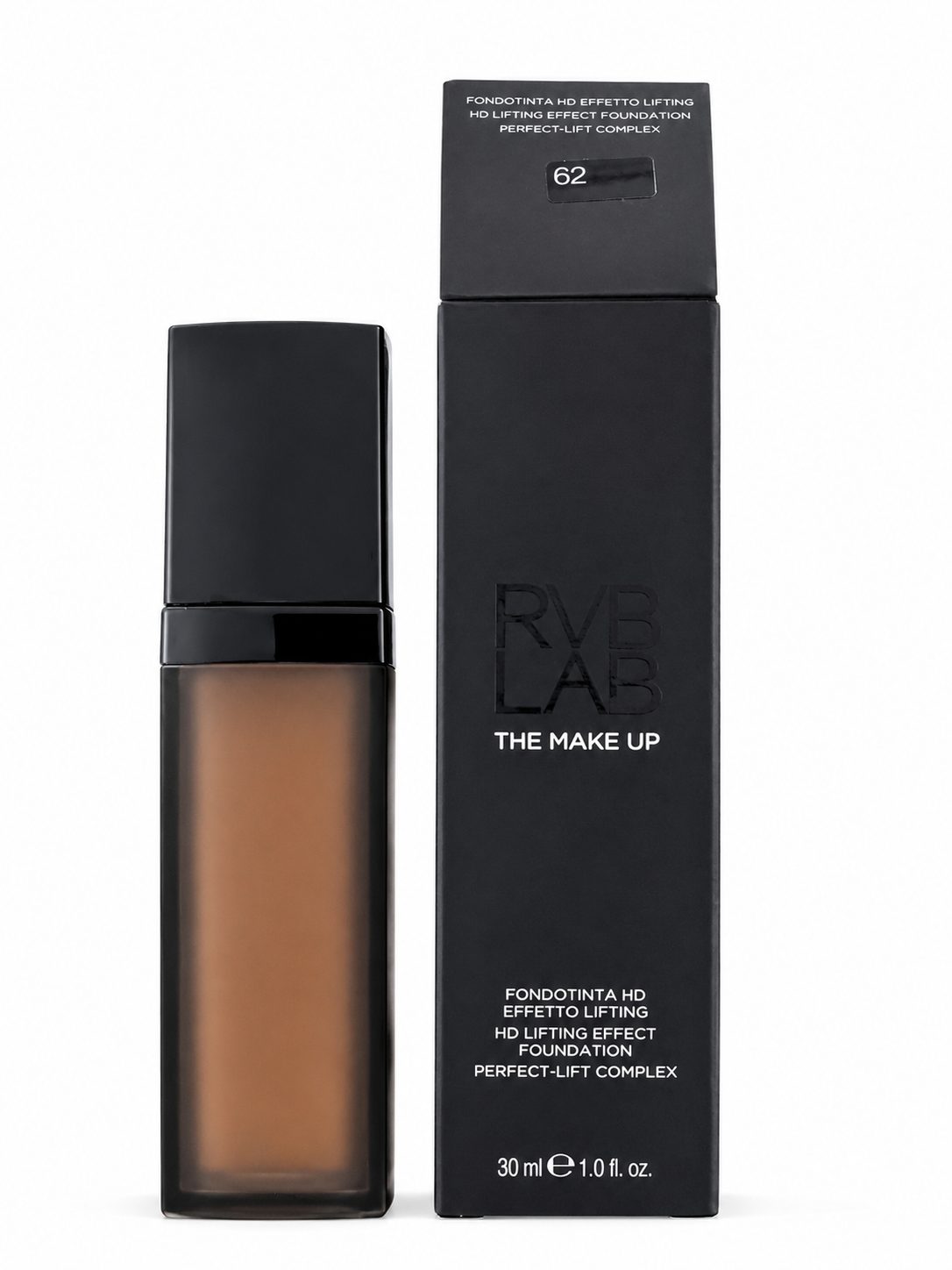 Fondotinta HD Effetto Lifting RVB LAB N.62 – Make Up Professionale Coprente 30 ml