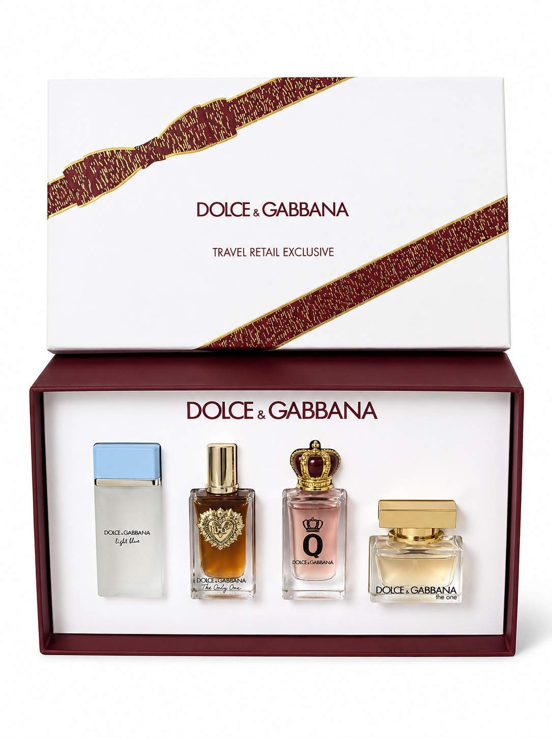 Dolce & Gabbana Travel Retail Exclusive Gift Set Profumi Donna 4 Miniature Eau de Parfum Originale