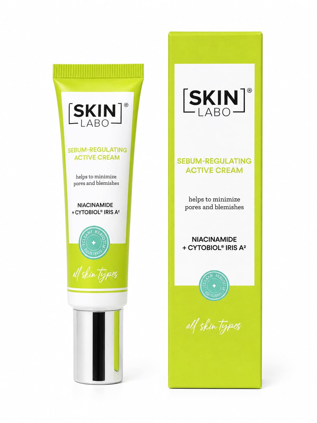 SkinLabo Sebum-Regulating Active Cream – Crema Viso Sebo-Regolatrice con Niacinamide 30 ml