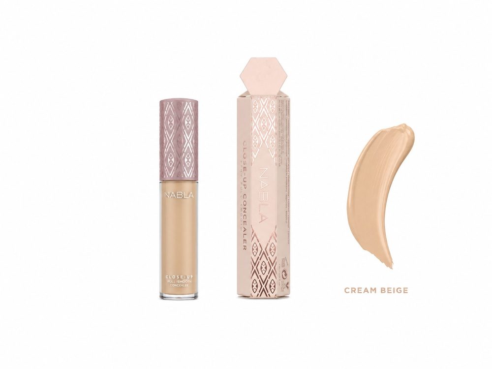 NABLA Close-Up Concealer Cream Beige Correttore Fluido Coprenza Media Naturale 4 ml