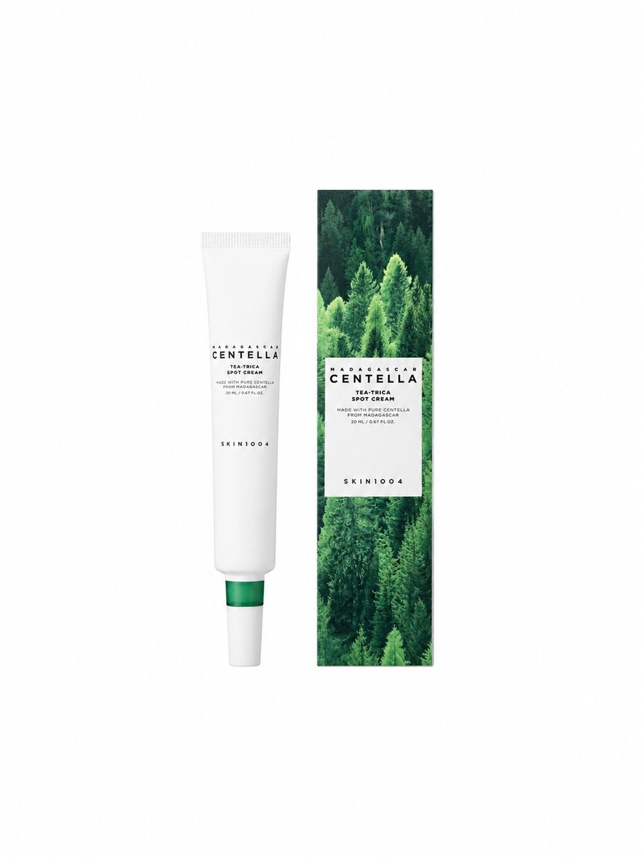 SKIN1004 Madagascar Centella Tea-Trica Spot Cream 20 ml – Crema Trattamento Anti-Imperfezioni con Centella Asiatica e Tea Tree