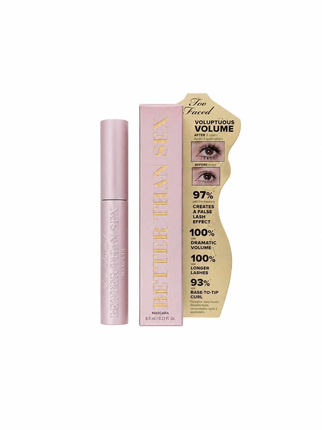 Too Faced Better Than Sex Mascara – Mascara Volumizzante e Allungante 8 ml